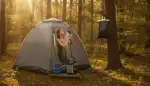 Draußen duschen: Mobile Dusche Camping