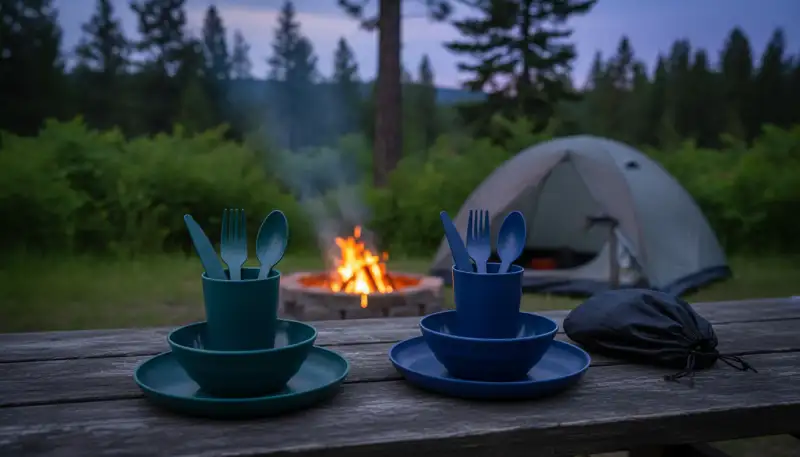 Leichtes Campinggeschirr: Komfort für unterwegs